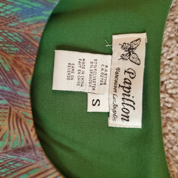 Papillon Sleeveless Jungle Pattern Dress - Picture 3 of 3